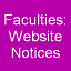 Faculties- Public Notices