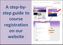 A step-by-step guide to course registration on our website