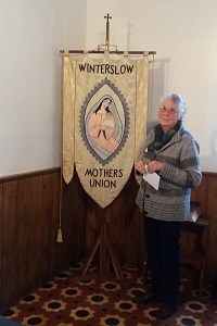 Ruth Banks with MU Banner [Dec 2016]