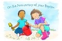 Eden Baptism Anniversary Cards for Children- Pack of 10