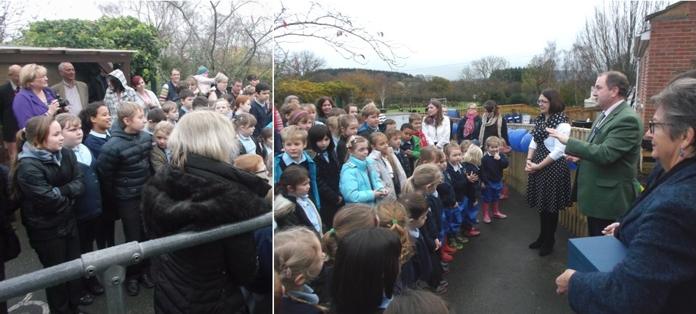 MP Opens Okeford's Outdoor Area- Panorama