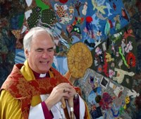 Yetminster Bishop Graham with Creation Banner