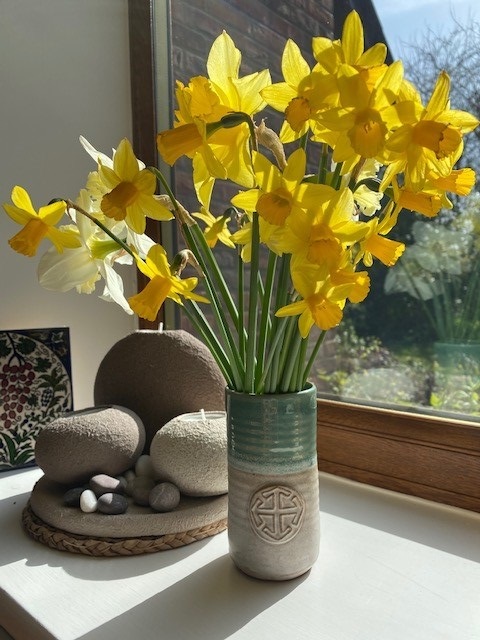 Beauty for Brokenness- daffodils from Bishop Karen's own garden
