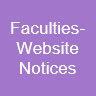 Faculties- Website Notices