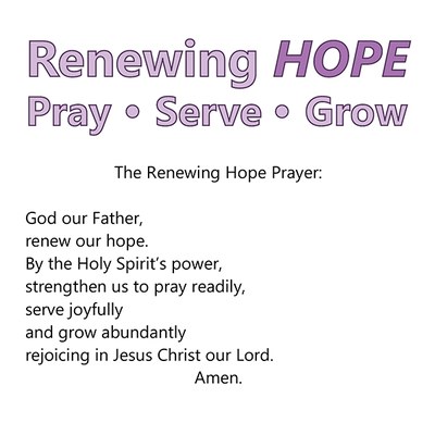 The Renewing Hope Prayer (page width)