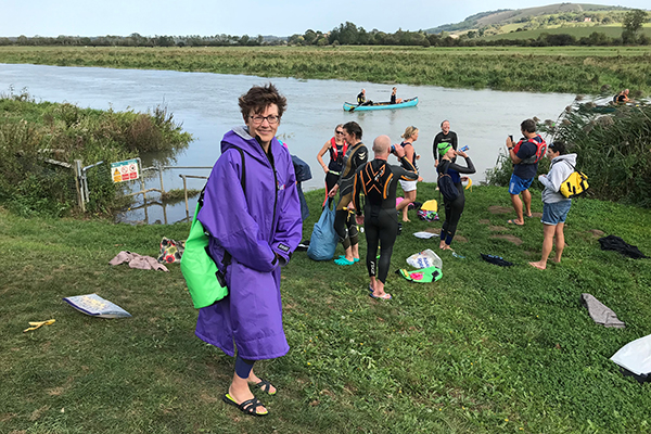 Aquadeacon conquers the Arun- post-swim