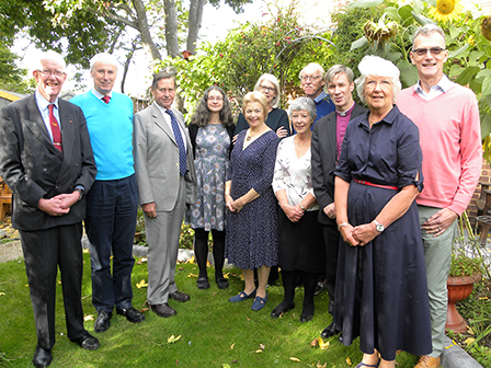 Bishop Tim and Sian with Wimborne Governors