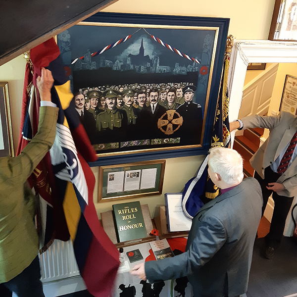 Bishop Unveils ‘Great War Ringers’ Picture 2. Picture Unveiled