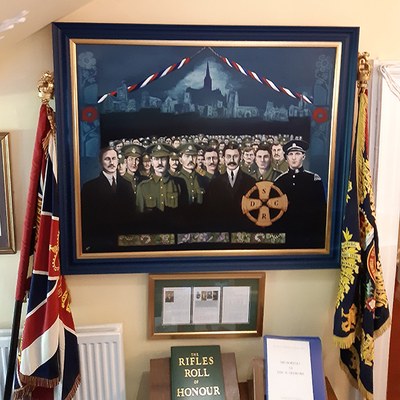 Bishop Unveils ‘Great War Ringers’ Picture 3. Picture in its new Home