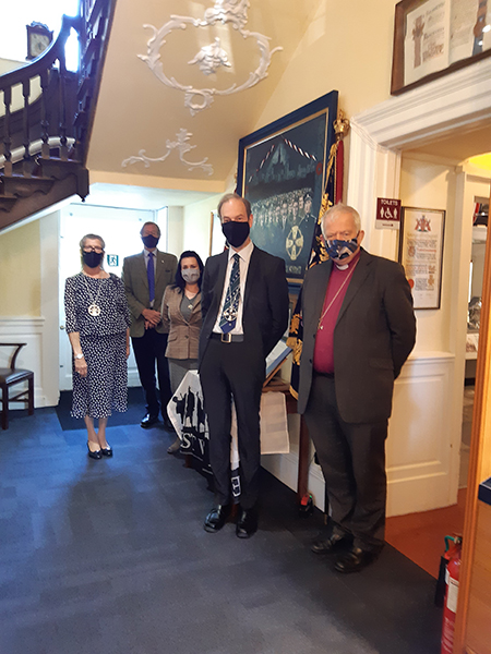 Bishop Unveils ‘Great War Ringers’ Picture 4. Unveiling Party Masked