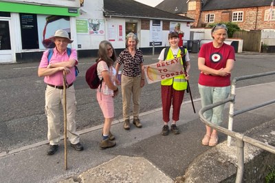 Blessing Young Climate Activists- with Rector Eleanor Rance in Shrewton