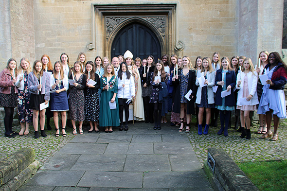 Confirmations, Catering, and Cakes- the whole group with Bishop Karen