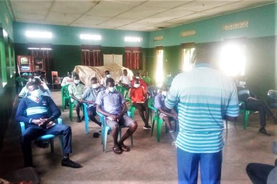 Coping with Covid in South Sudan- Boys' awareness session