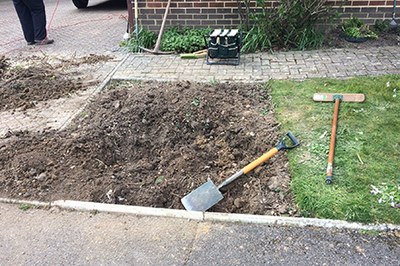 Easter Gardens, Lockdown-style- St Mary's Lychett Matravers work in progress