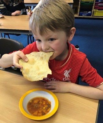 Getting back to it- Maya stew and tortillas, Westbury Leigh Primary School