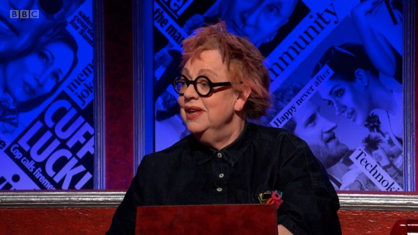 Have I Got News For You- guest panellist and former bellringer Jo Brand