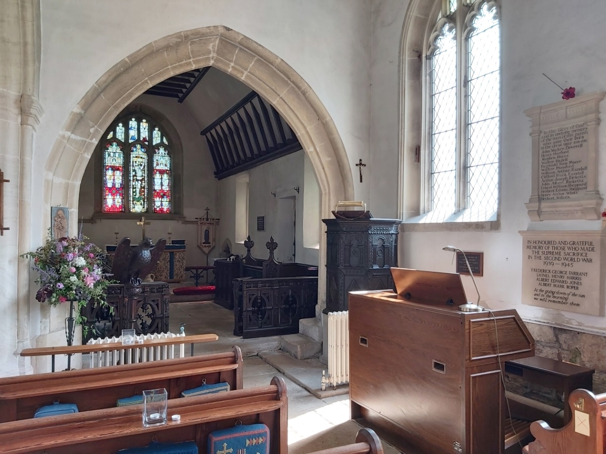 'Leave no one behind'- St Mary the Virgin, Westwood, chancel and organ