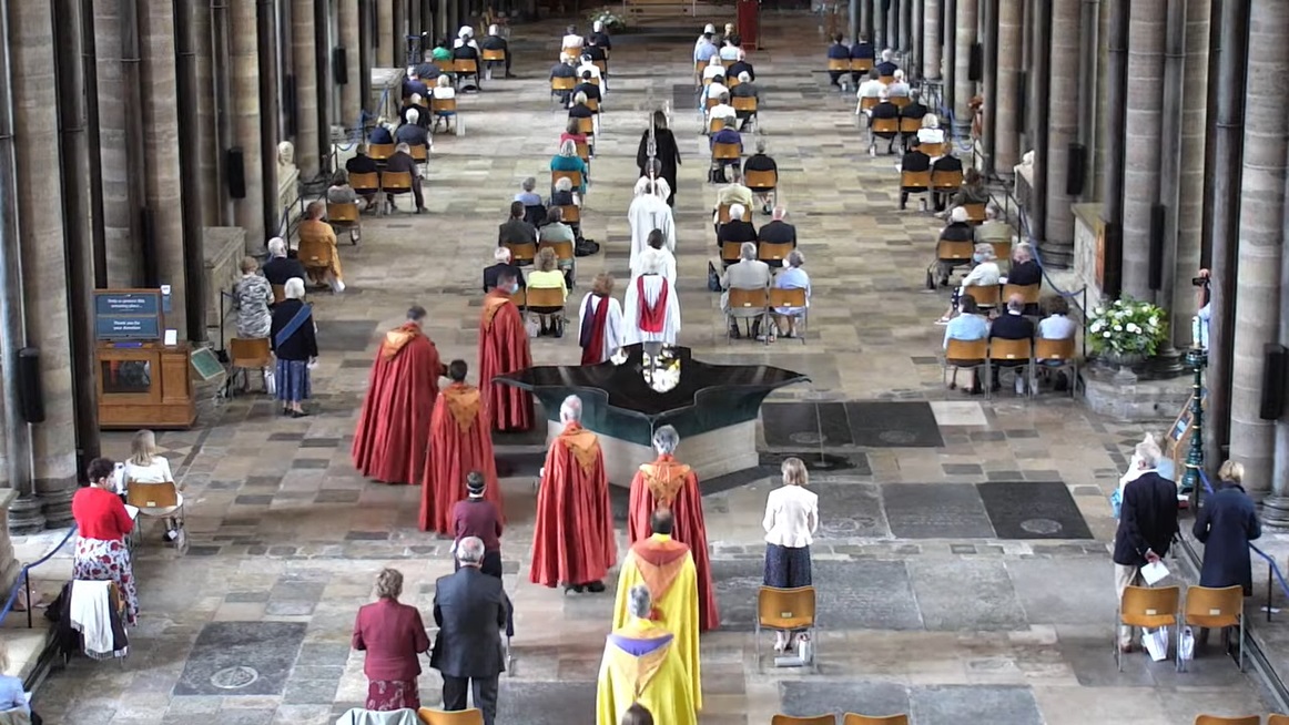 Memories of Bishop Nicholas- processing into the Cathedral