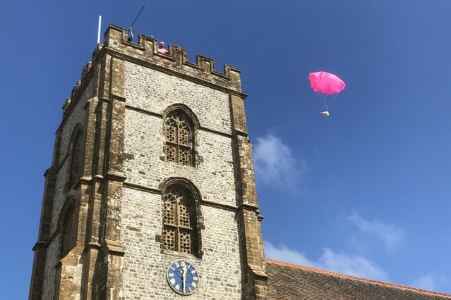 New Friends in Devon- Hawkchurch Teddy Bear Jump