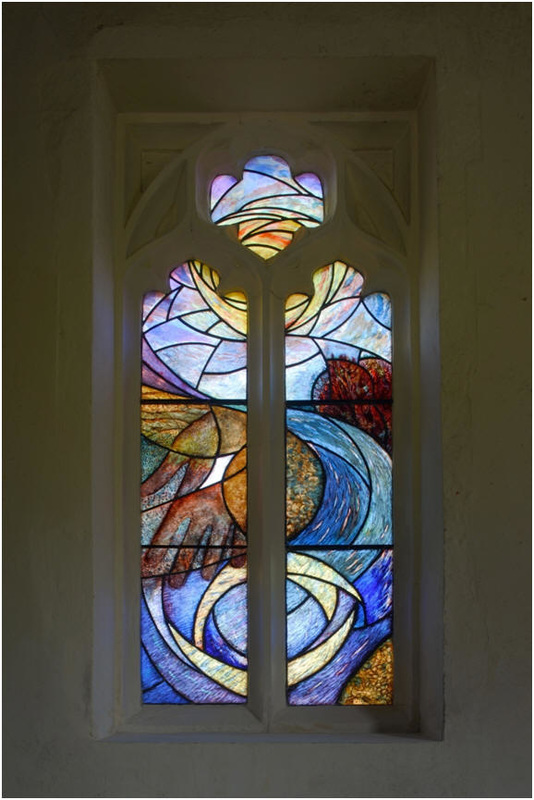 Supporting local artistry- Baptism Window at St John the Baptist North Baddesley, by Sophie Hacker