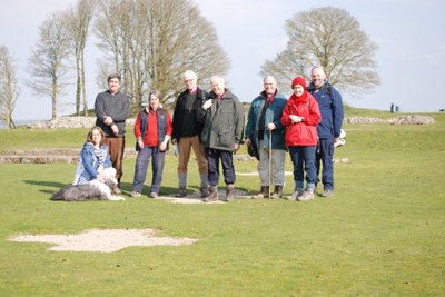 Pilgrims at Old Sarum