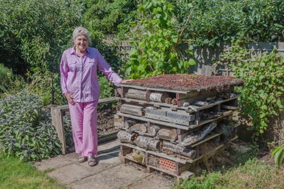 Margaret Duncan with Bug Hotel.jpg