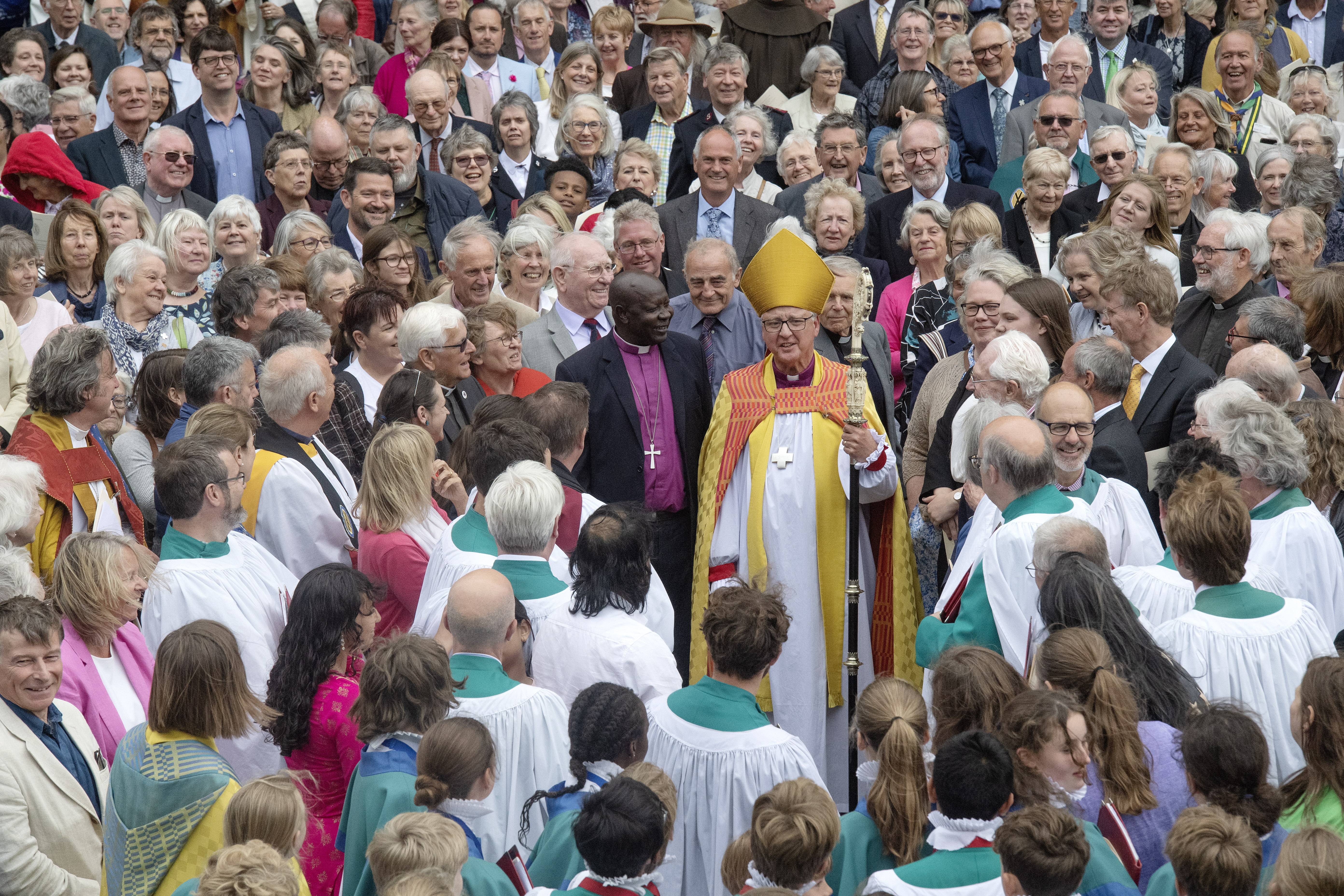 A party for Bishop Stephen's big welcome