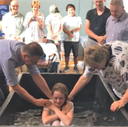 Baptism in a Pond Liner!