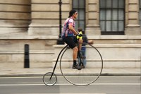 Priests on Penny-farthings