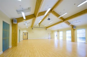 Woodford School Hall - newly completed interior