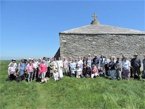Pilgrims at St Aldhelm's Chapel