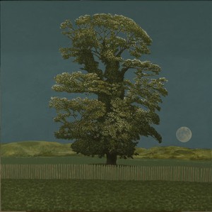 Tree and Moon, b y David Inshaw, 2012