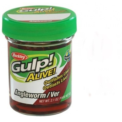 Berkley Gulp! Alive Angle Worm 2" Red Wiggler