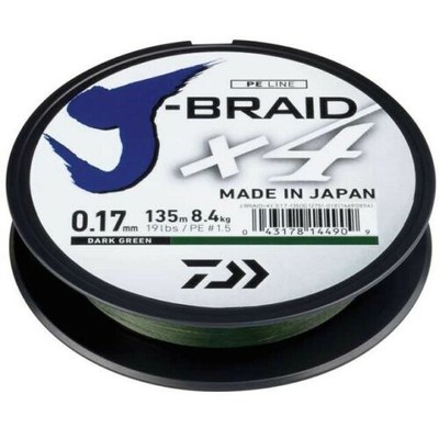 Daiwa J-Braid X4 Edition Dark Green 135m