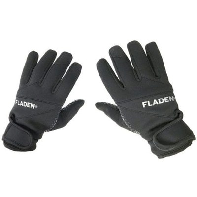 Fladen 2.5mm Black Neoprene Extra Grip Gloves Large
