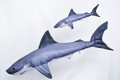 Gaby Mini Great White Shark Pillow 53cm