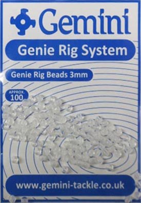 Gemini Genie 3mm Rig Bead Clear