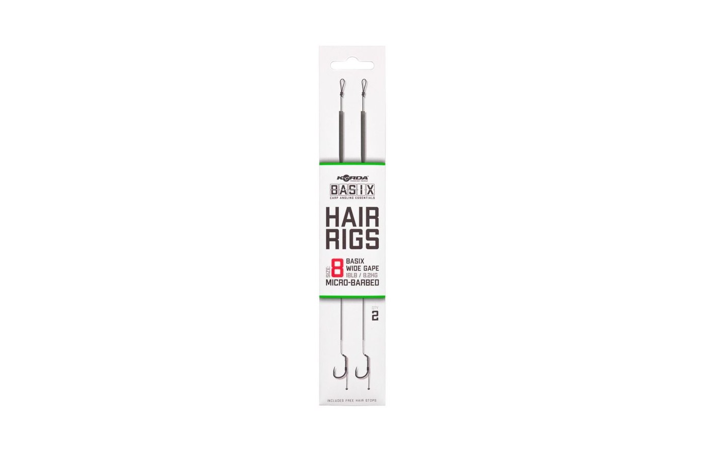 Korda Basix Hair Rig Barbed Barbless