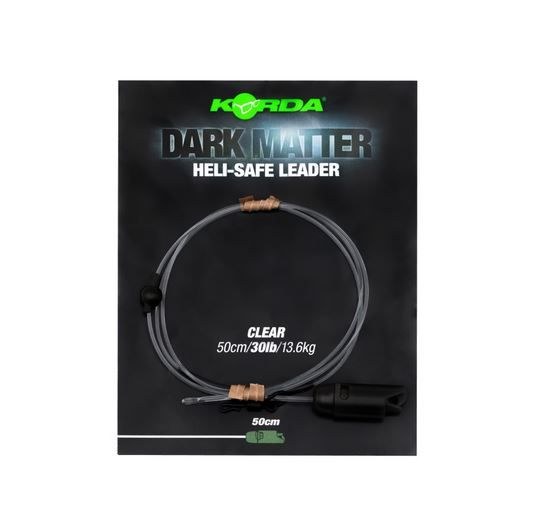 Korda Dark Matter Heli-Safe Leader 30lb 1m Clear