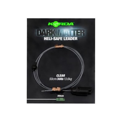 Korda Dark Matter Heli-Safe Leader 30lb 1m 