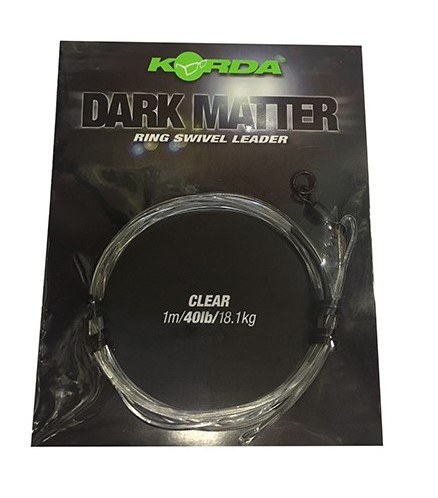 Korda Dark Matter Ring Swivel Leader Clear