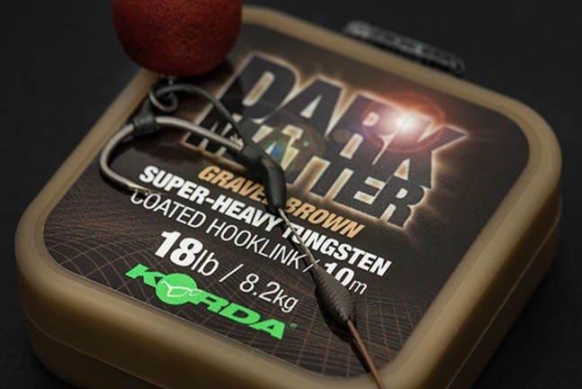Korda Dark Matter Super Heavy Tungsten Coated Hooklink Gravel Brown