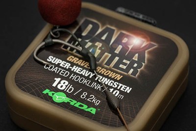 Korda Dark Matter Super Heavy Tungsten Coated Hooklink Gravel Brown