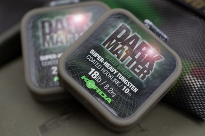 Korda Dark Matter Super Heavy Tungsten Coated Hooklink Weed Green