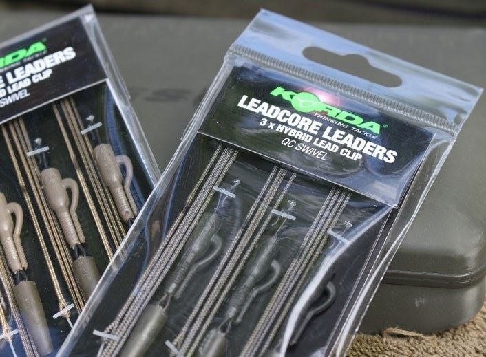 Korda Kable Leadcore Leaders Hybrid Lead Clip QC Swivel