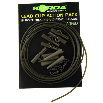 Korda Lead Clip Action Pack Weed Green