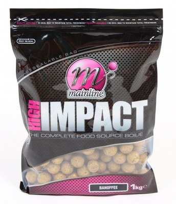 Mainline High Impact Shelf Life Boilies 1kg Banoffee