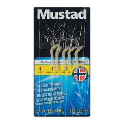 Mustad Mini Shrimp Green Glow