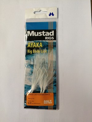 Mustad White Cod Feather Trace