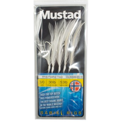 Mustad White Feather Trace